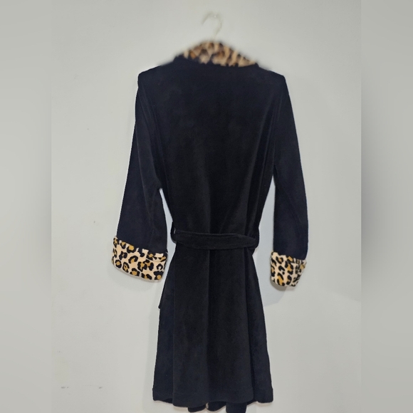 Charter Club Intimates Robe Womens Plush Belted Wrap Pockets Light Purple Size M - Picture 3 of 9